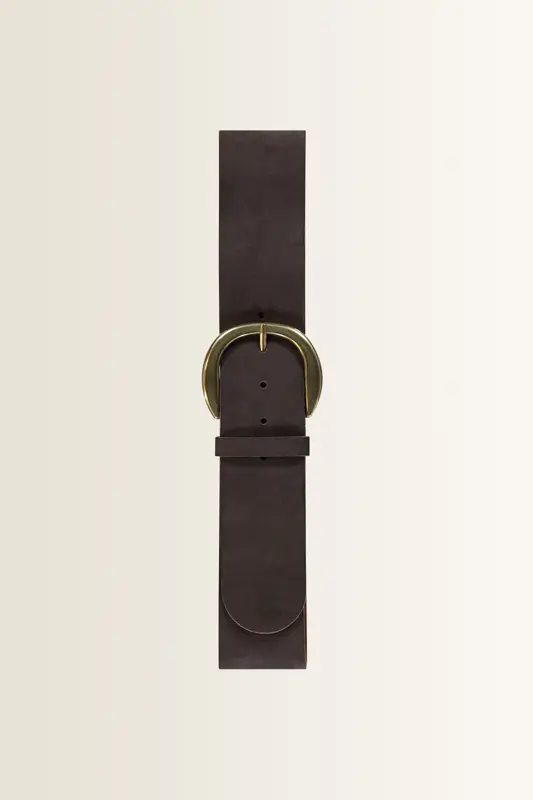 Middelbrede riem suède-look