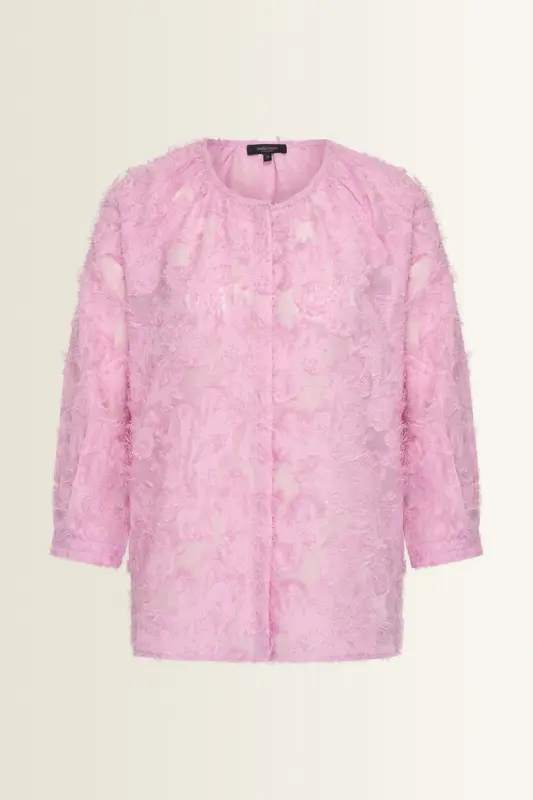Blouse in jacquard dessin