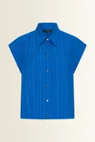 Blouse in seersucker structuur