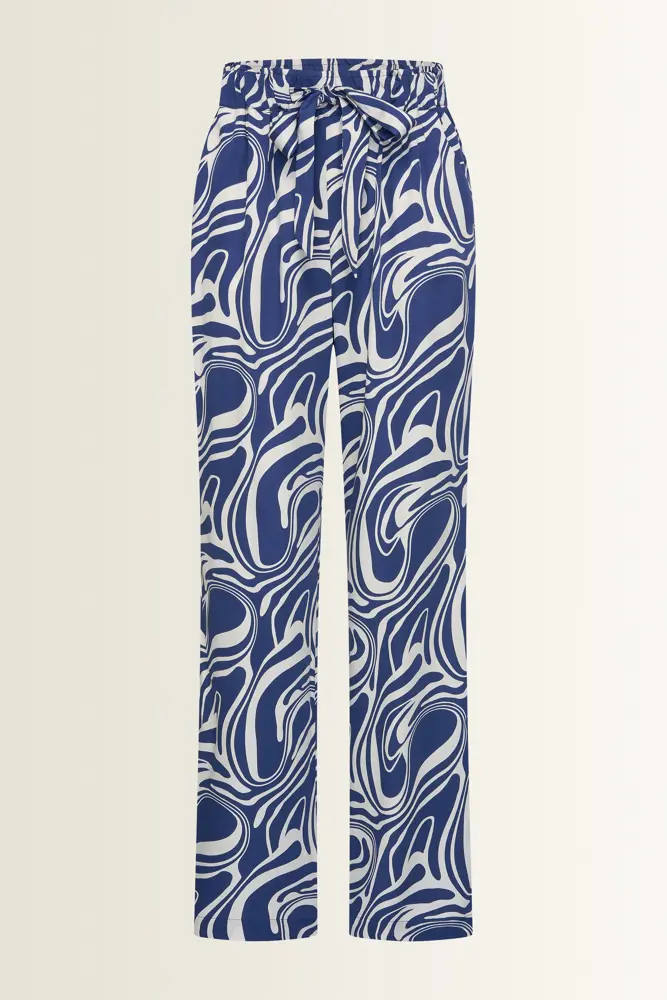 Broek met swirlprint