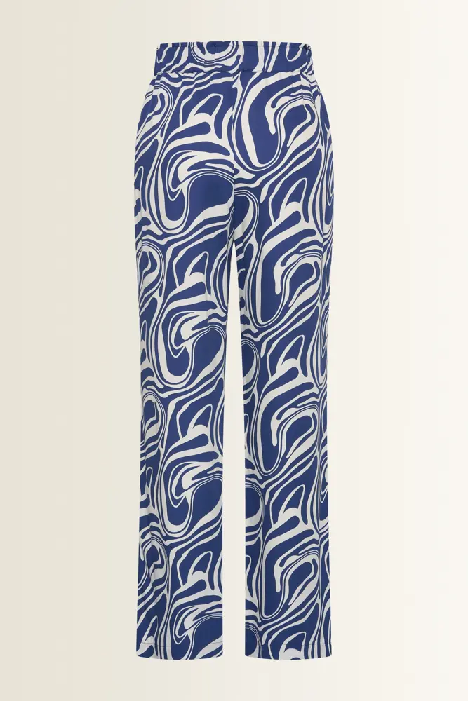 Broek met swirlprint
