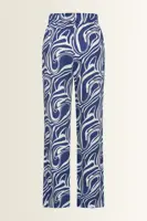 Broek met swirlprint