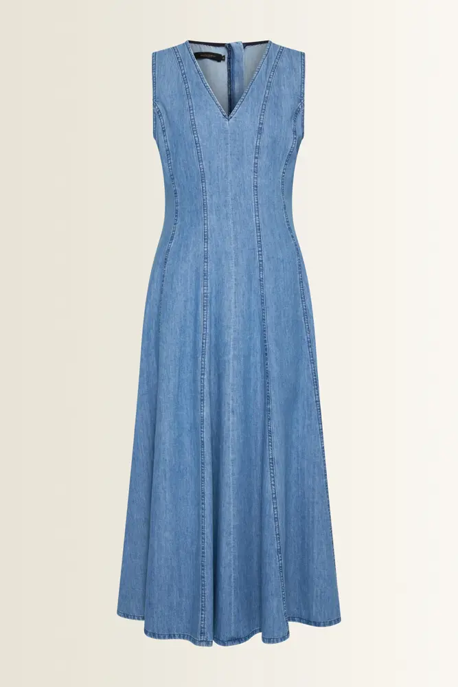 Maxi jurk in denim