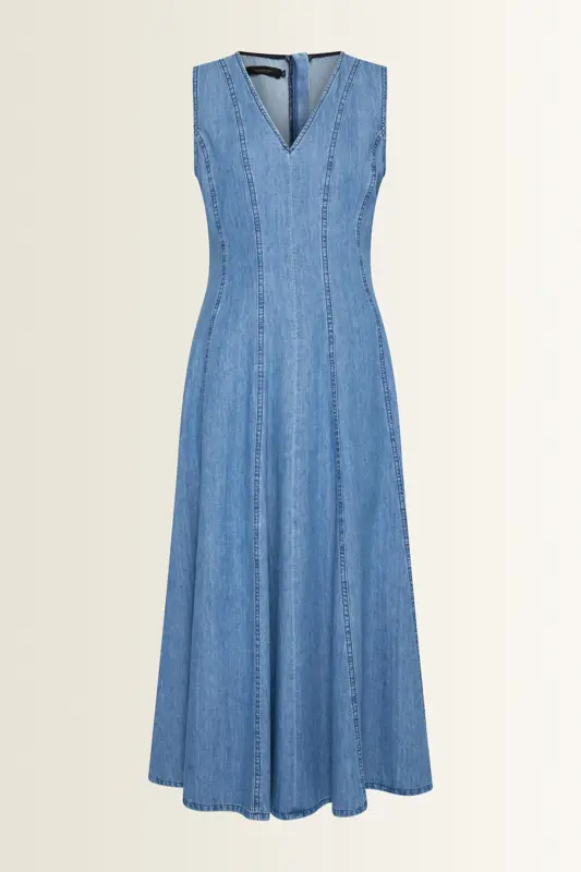 Maxi jurk in denim