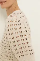 Vest in ajourbrei
