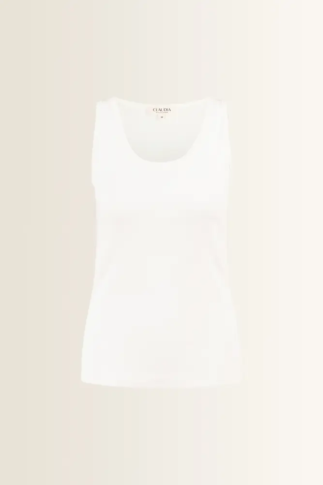 Tanktop in fijne ribstructuur