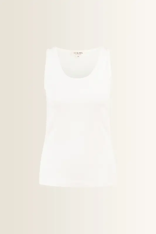 Tanktop in fijne ribstructuur