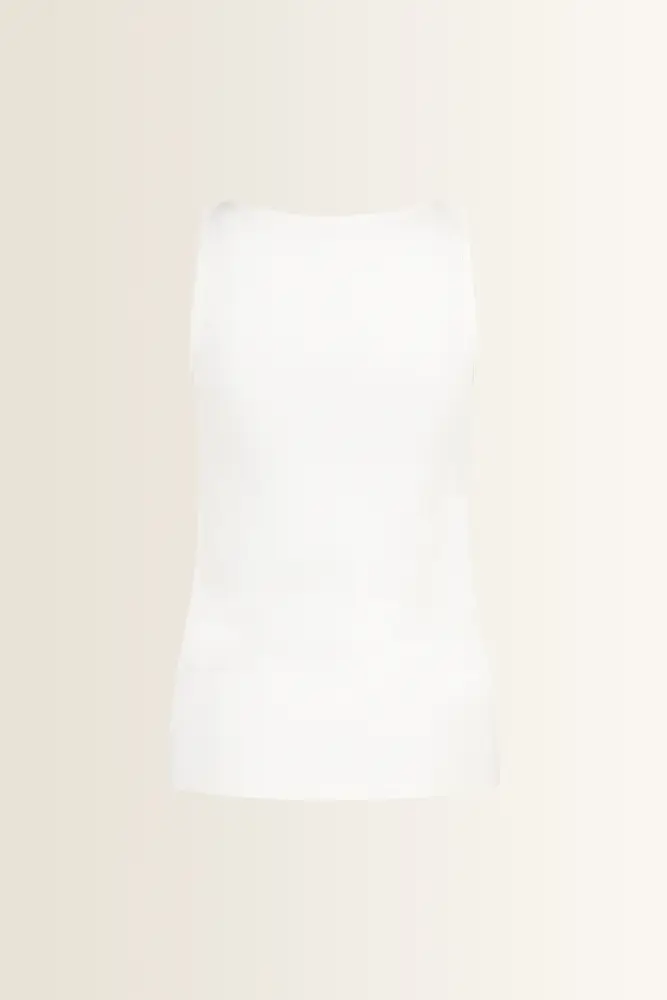 Tanktop in fijne ribstructuur