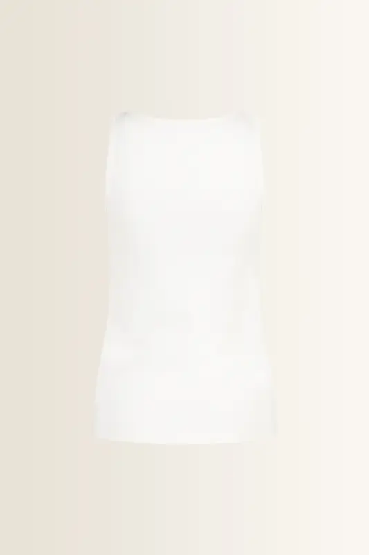 Tanktop in fijne ribstructuur