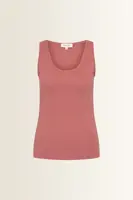 Tanktop in fijne ribstructuur