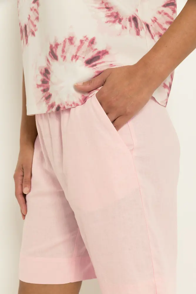 Travel top in tie-dye dessin