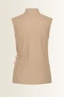 Mouwloze wrap blouse