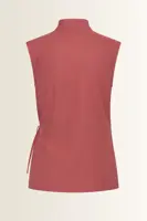 Mouwloze wrap blouse