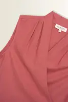 Mouwloze wrap blouse