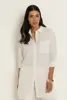 Longline linnen blouse