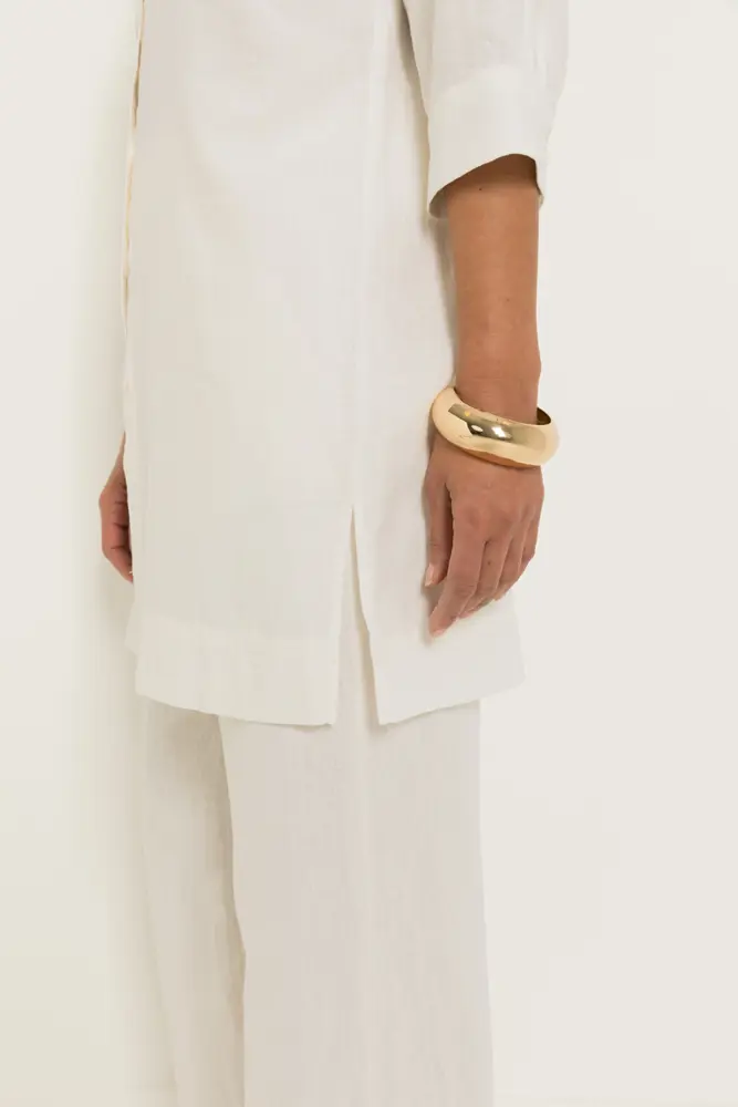 Longline linnen blouse