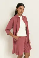 Longline linnen blouse