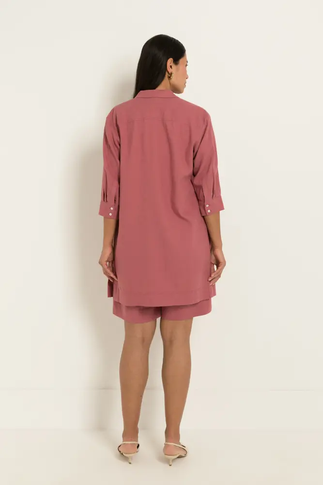 Longline linnen blouse