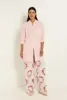 Travel broek in tie-dye dessin