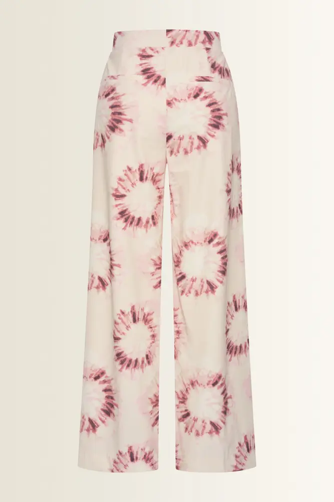 Travel broek in tie-dye dessin