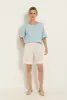 Linnenblend short