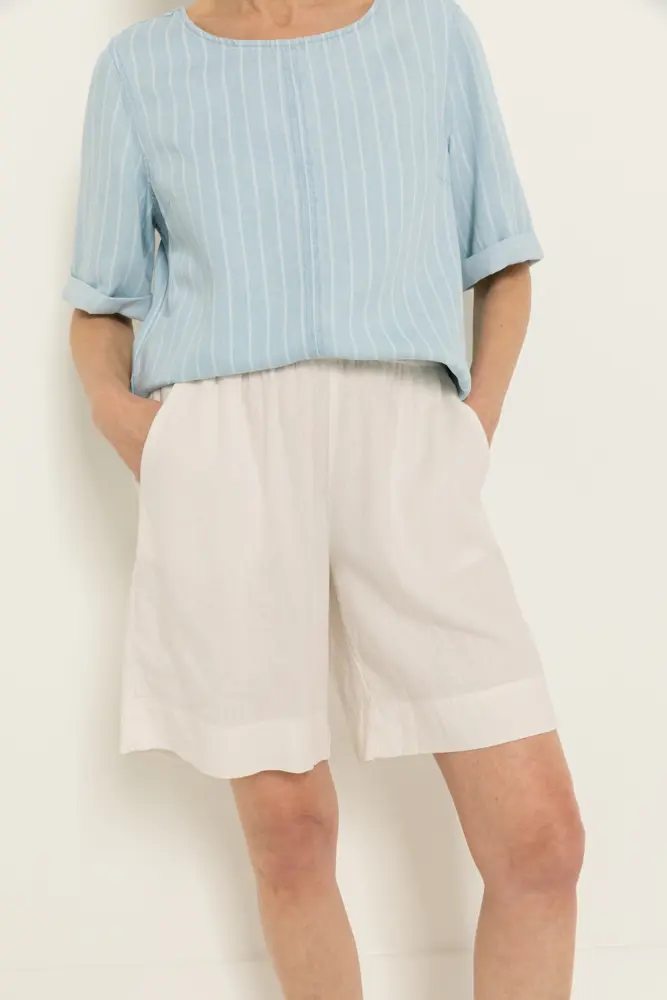 Linnenblend short