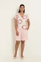 Linnenblend short