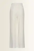 Wide leg broek in linnenblend