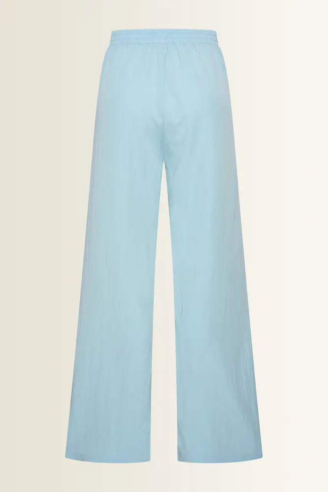 Wide leg broek in lichte structuur