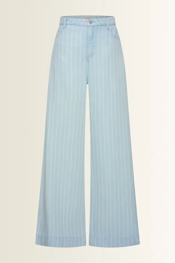 Denim jeans met pinstripes