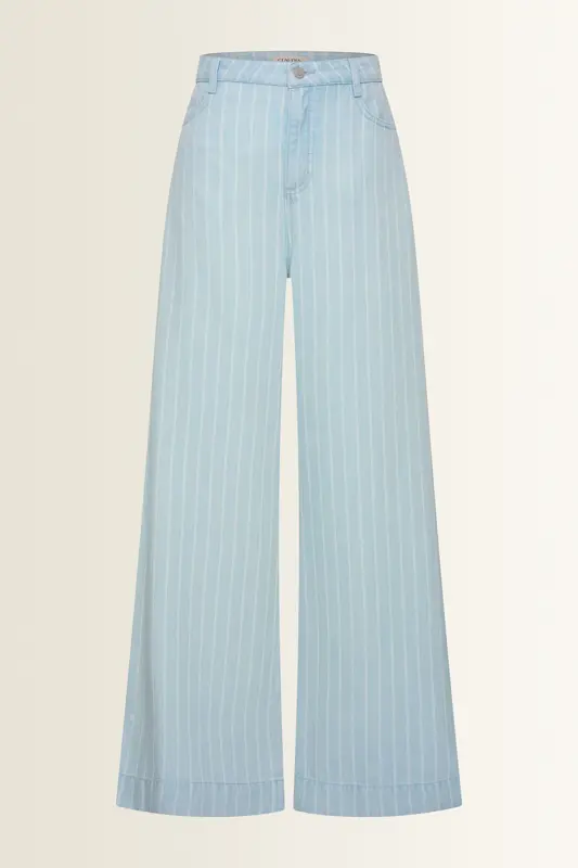 Denim jeans met pinstripes