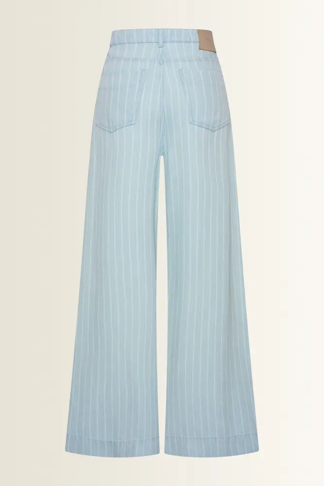 Denim jeans met pinstripes