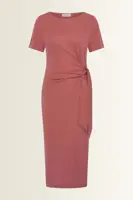 Jersey jurk met tailleaccent
