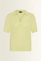 Polo pullover in fijn breisel