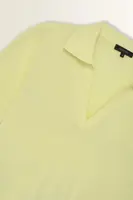 Polo pullover in fijn breisel