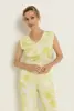 Jersey top met printdessin