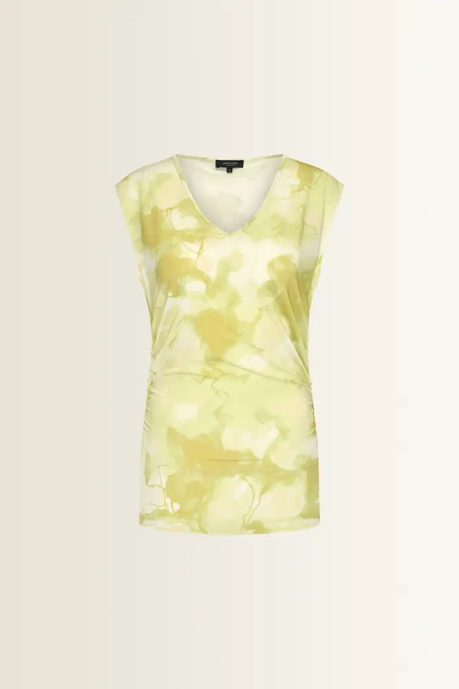 Jersey top met printdessin
