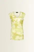 Jersey top met printdessin