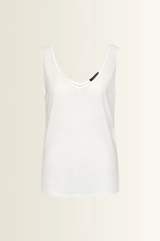 Singlet met dubbele V-hals
