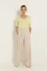Wijde pantalon met ceintuur
