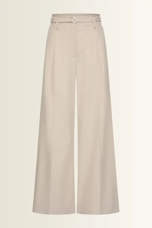 Wijde pantalon met ceintuur