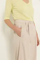 Wijde pantalon met ceintuur