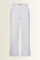 Cropped jeans met brede omslag
