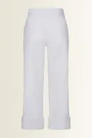 Cropped jeans met brede omslag