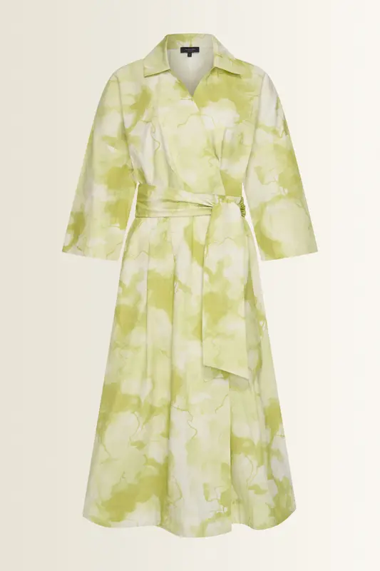 Wrapdress met printdessin