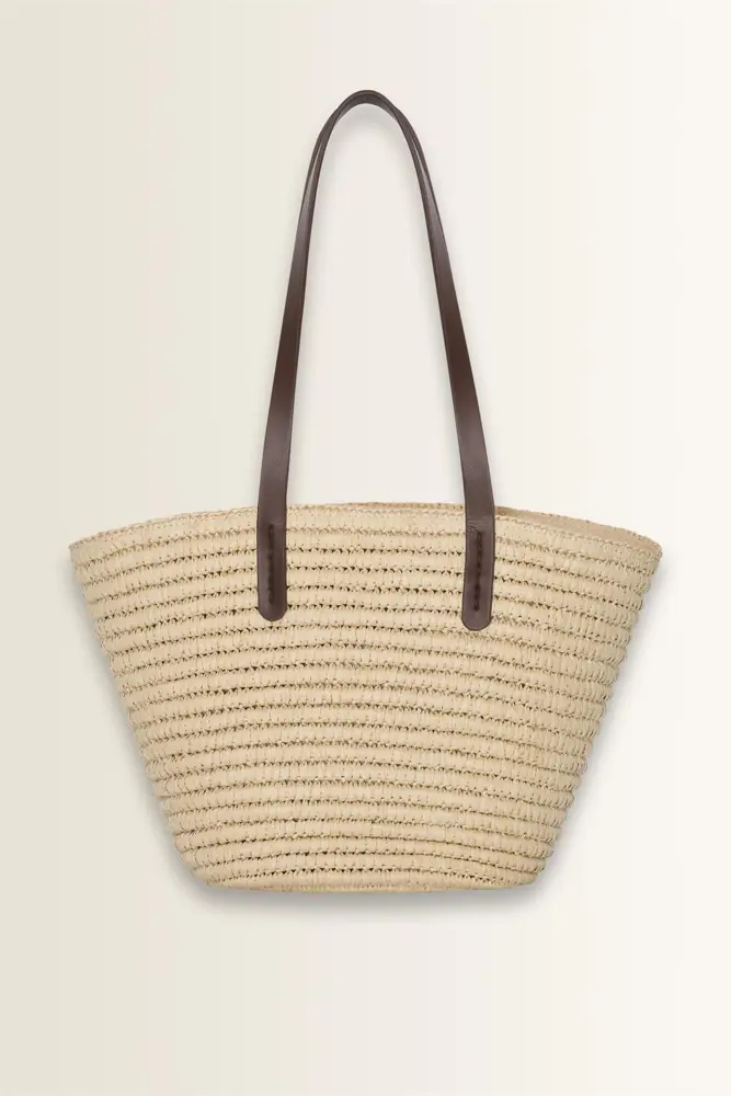 Geweven bucket bag