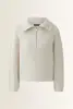 Ribgebreide pullover met troyerkraag OUI