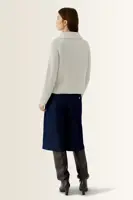 Ribgebreide pullover met troyerkraag OUI