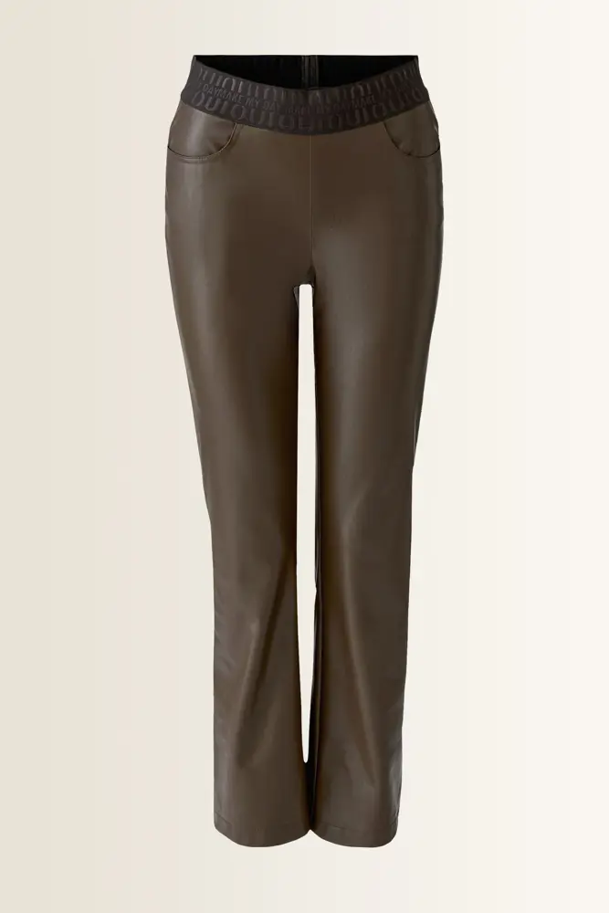 Cropped broek met elastische logoband OUI