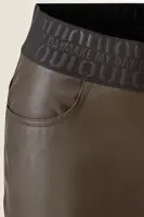 Cropped broek met elastische logoband OUI